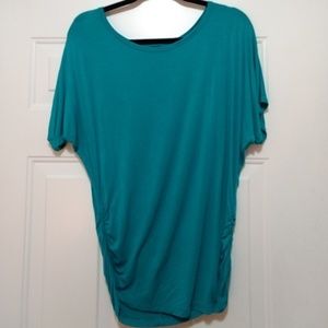 Teal short sleeve top